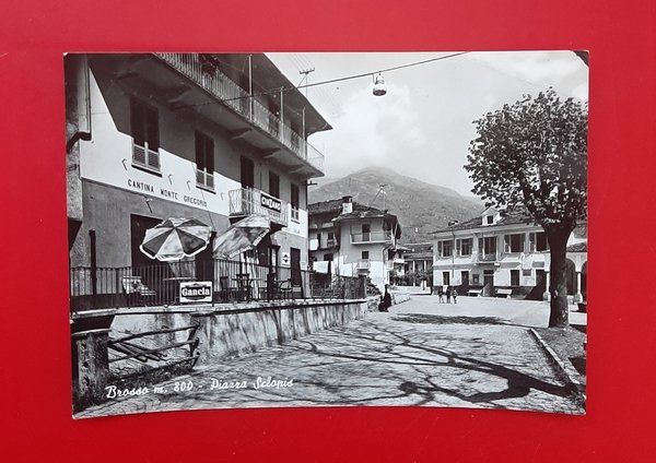 Cartolina Brosso m. 800 - Piazza Sclopis - 1961