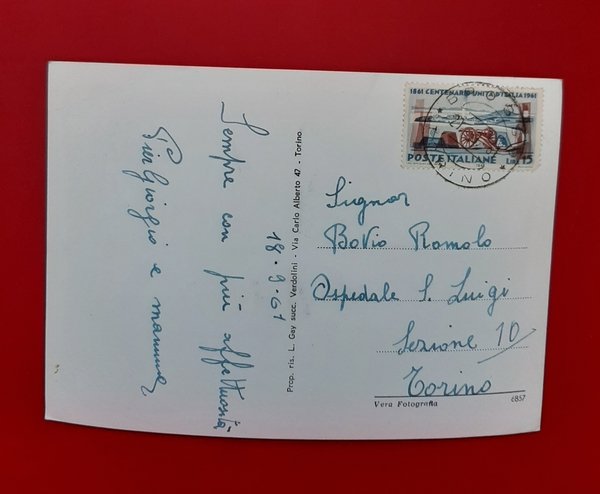 Cartolina Brosso m. 800 - Piazza Sclopis - 1961