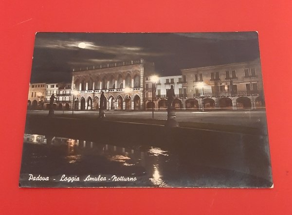 Cartolina Padova - Loggia Amulea - Notturno - 1962
