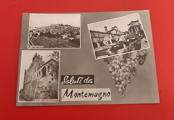Cartolina Saluti da Montemagno - Panorama Centrale - Piazza e …