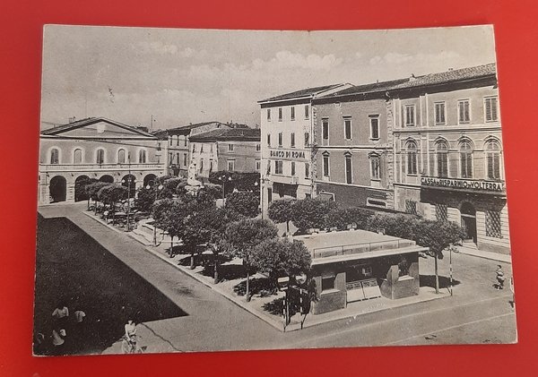 Cartolina Cecina - Piazza Guerrazzi - 1914
