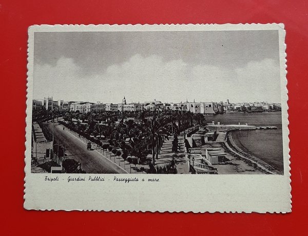Cartolina Tripoli - Giardini Pubblici - Passeggiata a mare - … | Immagine principale