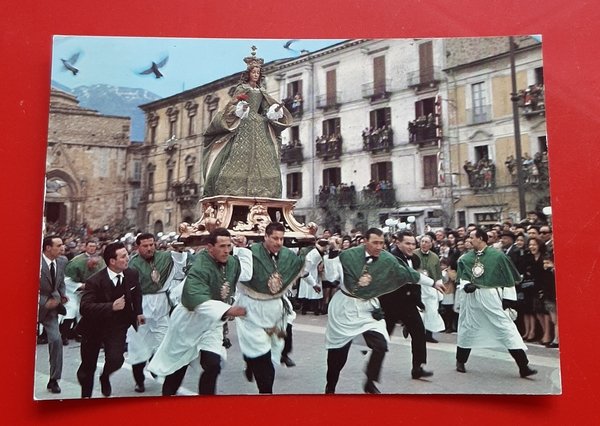 Cartolina Sulmona - Processione di Pasqua - 1971