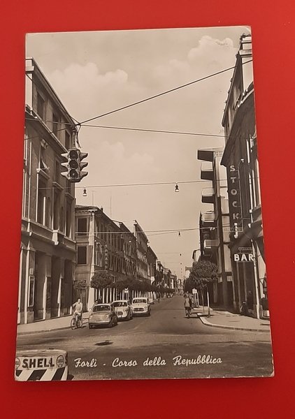 Cartolina Forlì - Corso della Repubblica - 1962