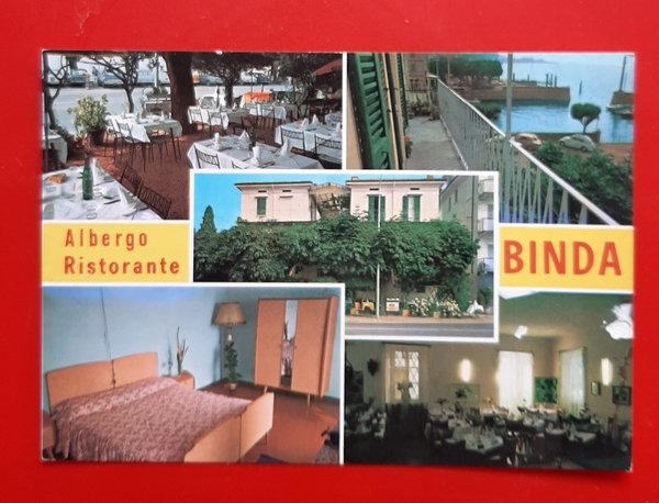 Cartolina Albergo Ristorante Binda ( Lago Maggiore ) - 1980