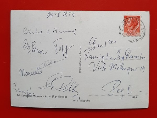 Cartolina Carpeneto - Il Castello - 1954