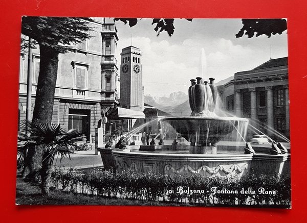 Cartolina Bolzano - Fontana delle Rane - 1966