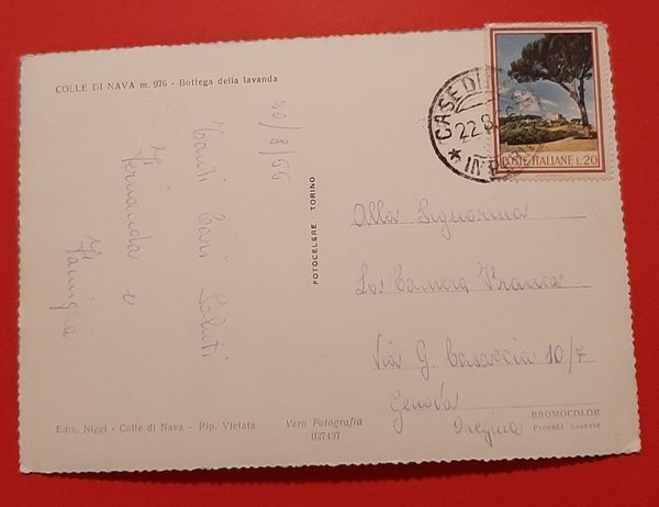 Cartolina Colle di Nava m. 976 - Bottega della lavanda …