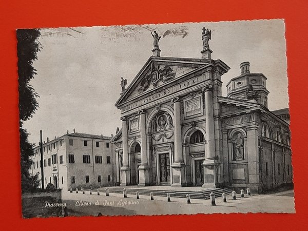 Cartolina Piacenza - Chiesa di Sant' Agostino - 1963
