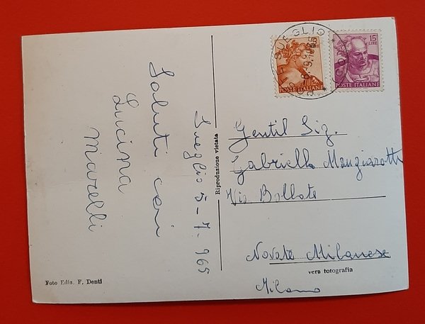 Cartolina Sueglio ( Valvarrone ) - 1965