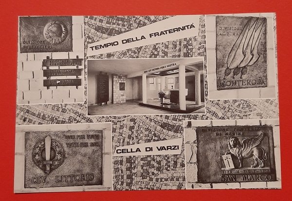 Cartolina Tempio Della Fraternità - Cella di Varzi - 1970