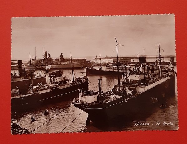 Cartolina Livorno - Il Porto - 1957