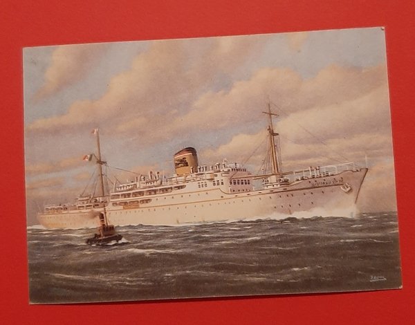 Cartolina Adriatica - Società di Navigazione - Enotria Messapia - …