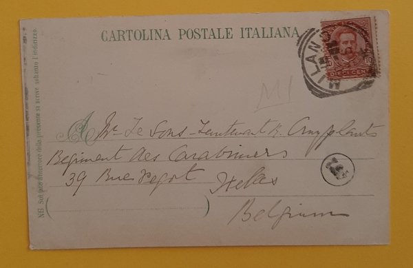 Cartolina Milano - Piazza Cavour - 1905