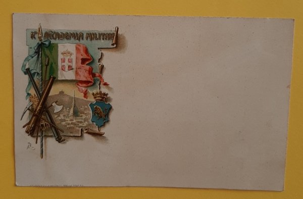 Cartolina Accademia Militare - 1910