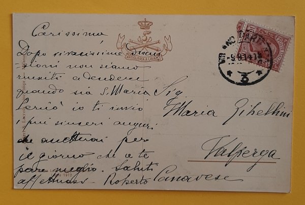 Cartolina Comandanti - Guy Volpini Olliveri Romagnoli Grimaldi - 1914