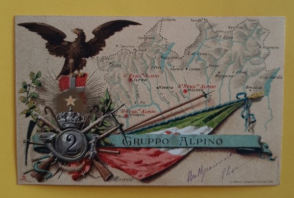 Cartolina Gruppo Alpino - 1903