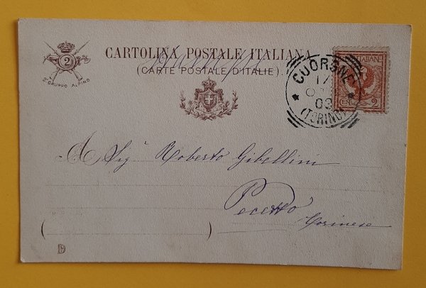 Cartolina Gruppo Alpino - 1903
