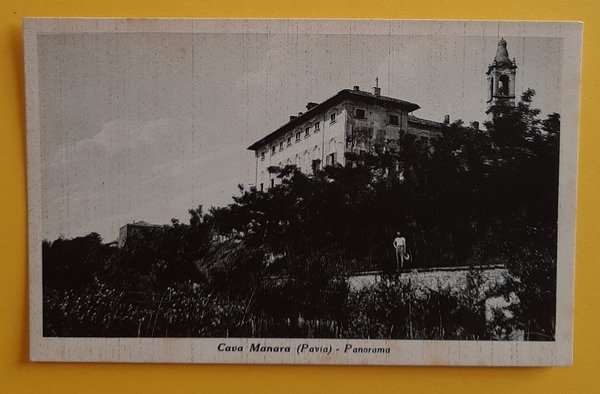 Cartolina Cava Manara ( Pavia ) - Panorama - 1900