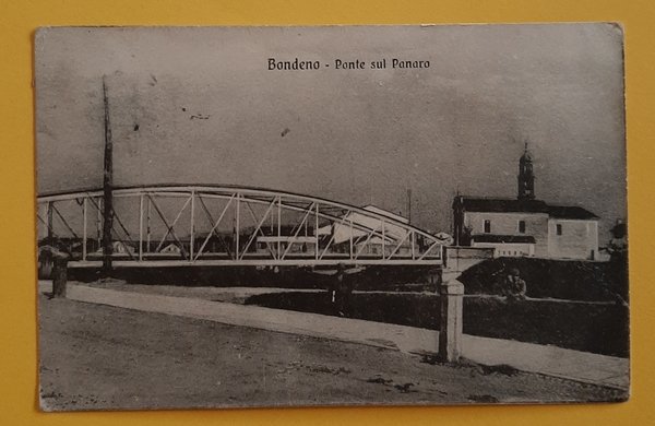 Cartolina - Bondeno - Ponte sul Panaro - 1918