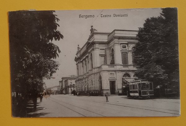 Cartolina Bergamo - Teatro Donizetti - 1822
