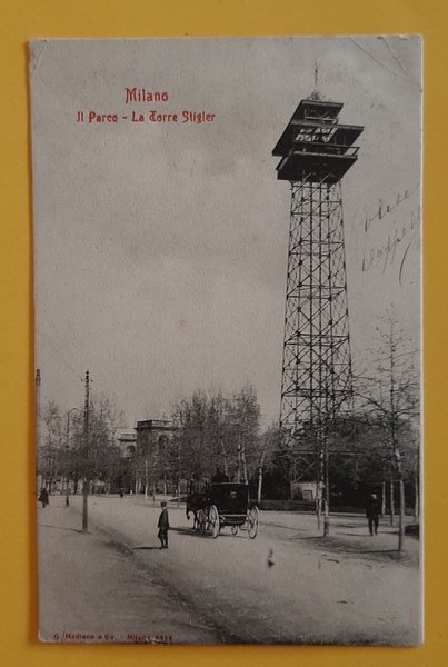 Cartolina Milano - Il Parco - La Torre Stigler - …