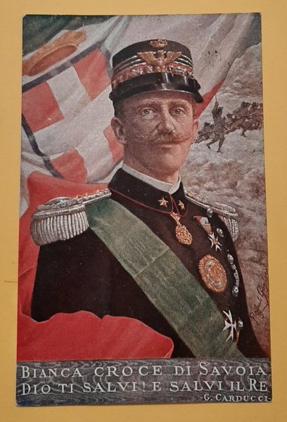 Cartolina Bianca Croce di Savoia - Dio ti Salvi e …