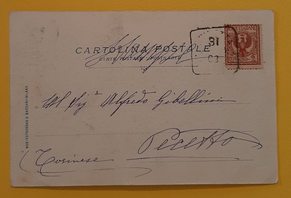 Cartolina S. M. Vittorio Emanuele III al Campo - 1903