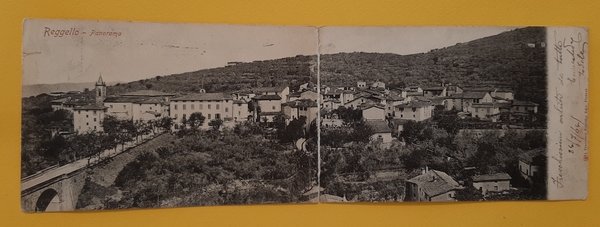 Cartolina Reggello - Panorama - 1908