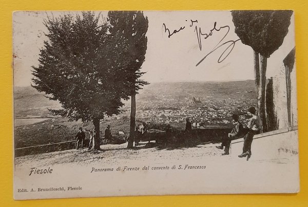 Cartolina Fiesole - Panorama di Firenze dal convento di S. …