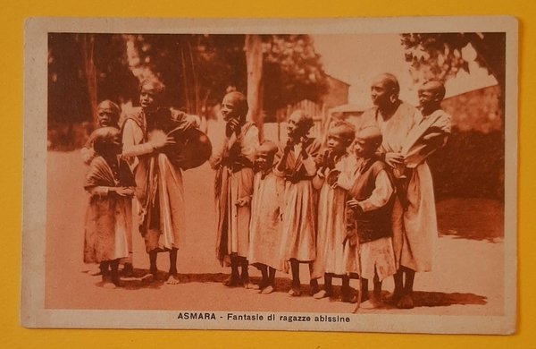 Cartolina Asmara - Fantasie di ragazze abissine - 1935