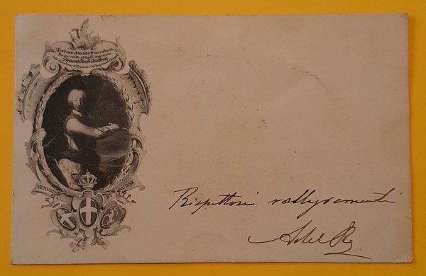 Cartolina Vittorio Amedeo II - Duca di Savoia - 1902 | Immagine principale