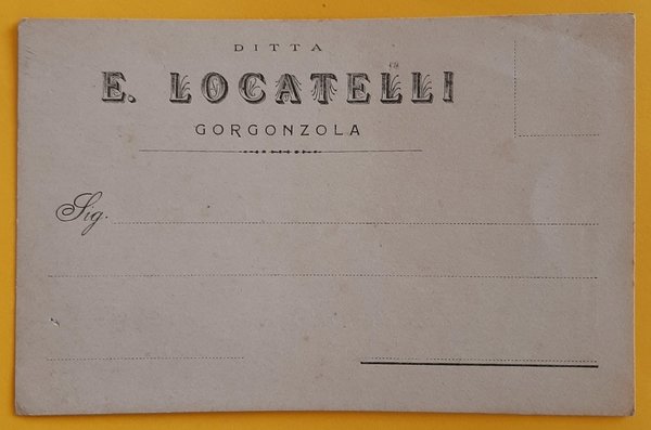 Cartolina Ditta E. Locatelli - Gorgonzola - 1920