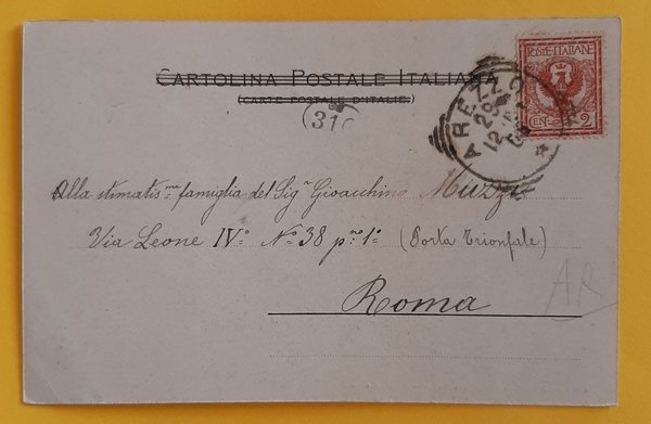 Cartolina Casentino - Pratovecchio - Panorama - 1905