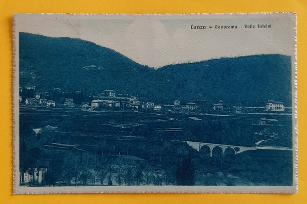 Cartolina Lanzo - Panorama - Valle Intelvi - 1922