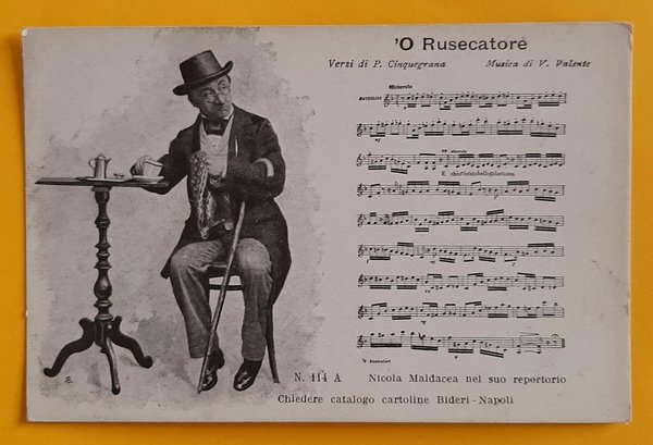 Cartolina O Rusecatore - Nicola Maldacea nel suo repertorio - …