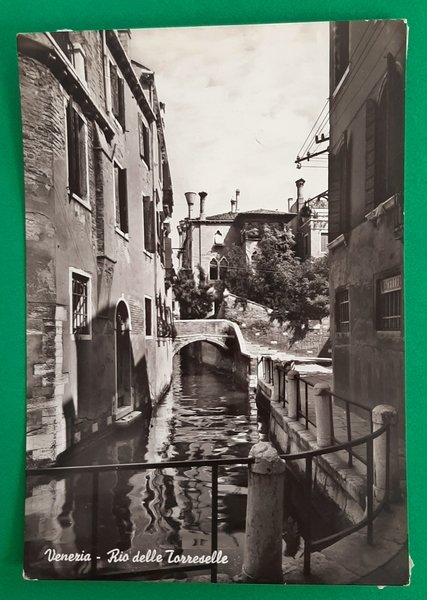 Cartolina Venezia - Rio delle Torreselle - 1961