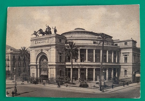 Cartolina Palermo - Teatro Politeama Garibaldi - 1951