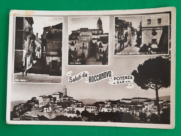 Cartolina Saluti da Roccanova - Potenza - 1958