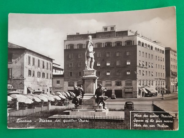 Cartolina Livorno - Piazza dei quattro Mori - 1950 | Immagine principale