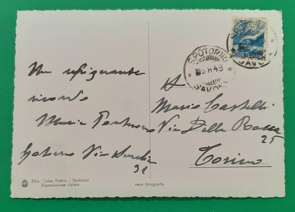 Cartolina Spotorno - Via Aurelia - Riviera delle Palme - …