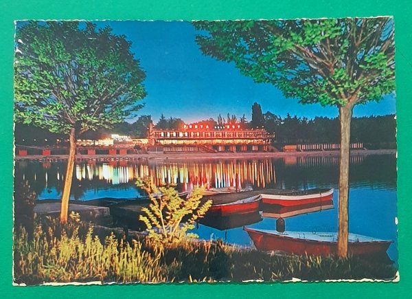 Cartolina Milano - Idroscalo - Notturno - 1964