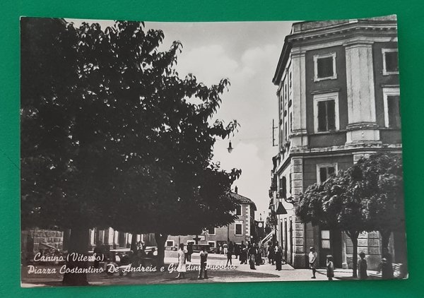 Cartolina Canino ( Viterbo ) - Piazza Costantino de Andreis …