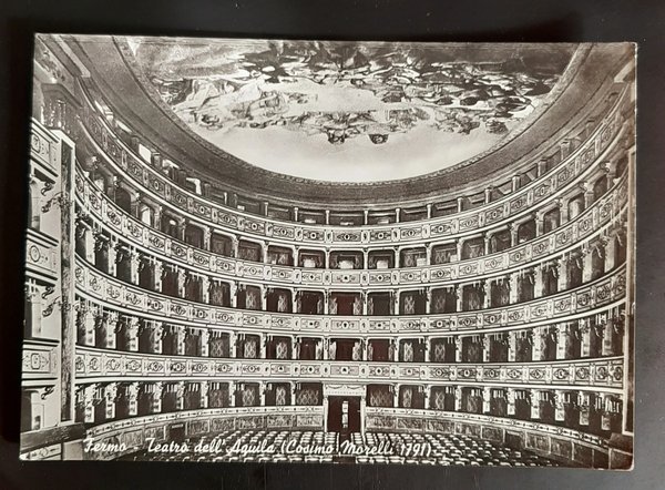 Cartolina Fermo - Teatro dell' Aquila ( Cosimo Morelli 1791 … | Immagine principale
