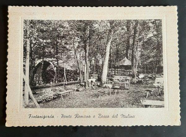 Cartolina Fontanigorda - Ponte Romano e Bosco del Mulino - …