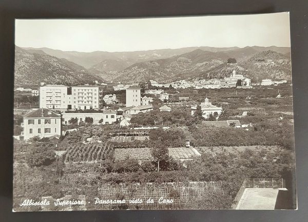 Cartolina Albissola Superiore - Panorama visto da Capo - 1951