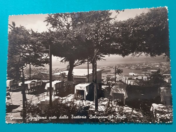Cartolina Genova - Panorama dalla Trattoria Bolognese al Righi - …