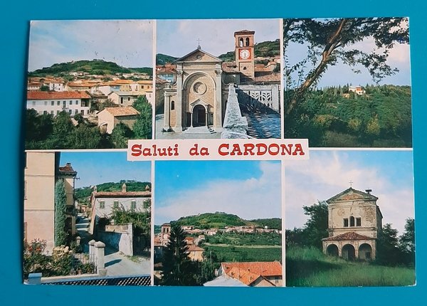 Cartolina Saluti da Cardona - Scorcio Panoramico - Villa Rossi … | Immagine Gallery 1