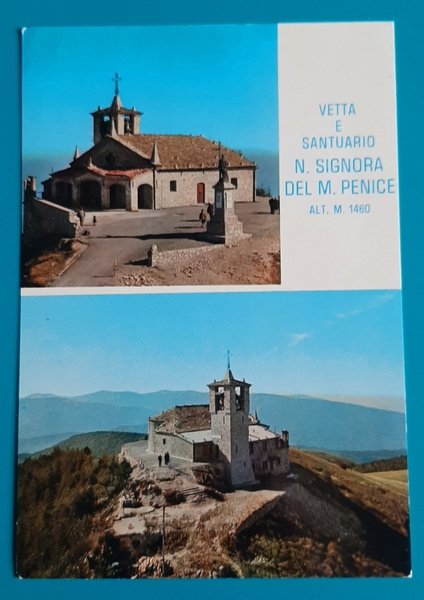 Cartolina Vetta e Santuario N. Signora del M. Penice - …