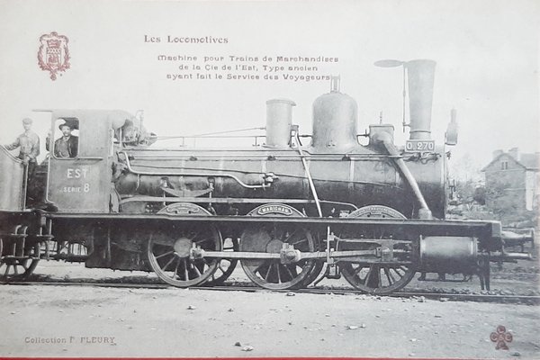 Cartolina Ferrovie - Les Locomotives - Machine puor Trains de …